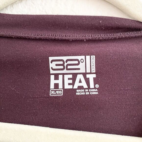 32 DEGREES‎ Men's Activewear Base Layer Long Sleeve Tee Maroon Size XL - Picture 3 of 9